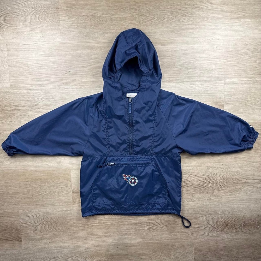 Vintage Y2K Reebok NFL Tennessee Titans Youth Anorak Windbreaker Youth S